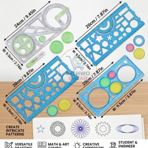 4 Multifunctional Geometric Ruler